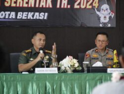 Jaga Stabilitas dan Keamanan Jelang Pilkada Serentak 2024, Kodim 0507/Bekasi Gelar Rakor Pam Pilkada