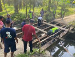 Koramil 01/Pnr Motori Rehab Jembatan, Dandim: Kami Sangat Mengapresiasi Semangat Gotong Royong Masyarakat