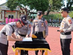 Polres Nias, Beberapa Jabatan Kasat dan Kapolsek Diserahterimakan