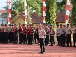 Polres Nias Gelar Apel Pasukan Operasi Patuh TOba 2024