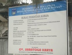 Proyek Pembangunan dan Pengadaan Perlengkapan Musholla SDN 2 Kebun Lama Belum Dikerjakan Rekanan