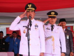 HUT RI ke 79, Bendera Merah Putih Berkibar di Langit Kota Langsa