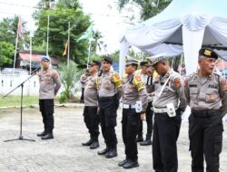 Personel Polres Siap Amankan Pendaftaran Cakada di Kantor KIP